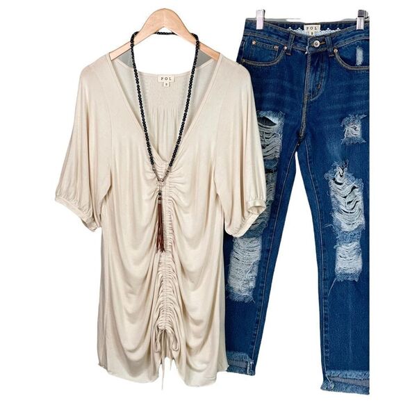 RELAXED To The Max knit top Adjustable Tie String - Picture 2 of 15